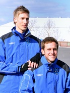Ville Väisänen (vas.) ja Leonardo pelaavat FC OPA:ssa seuraavan pelikauden.