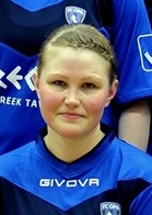 Sanna Tikkanen, naisten joukkueen paras pelaaja.