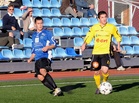 Ari Makowski ja Teimuraz Varduashvili tähyilevät pallon kulkua.