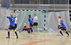FC OPA naisten historian ensimmäinen Naisten Futsal-Liigassa tehty maali. Syöttäjä Terhi Jokela, maalintekijä Mia Laakso.