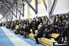 Loppuottelussa tehtiin komea yleisöennätys. Kuvassa katsojia ottelussa PK-37 - AC Oulu.