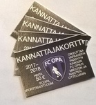 Kannattajakortteja on saatavilla