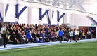 Runsaslukuinen yleisö seurasi jalkapalloa läpi viikonlopun.