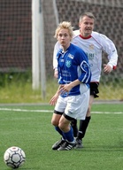 Juniori ja seniori: Teemu Kähkönen ja Rauno Lesonen vastakkain.